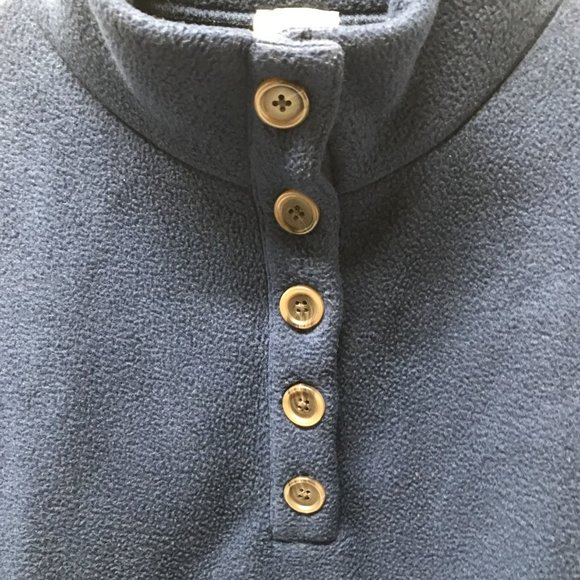 J. Crew Factory Sherpa Button-Front Tunic in Antique Navy - Picture 9 of 12